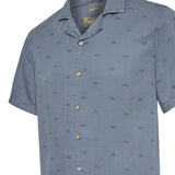 Camisa Tencel Hombre Tencelpri Azul Rockford