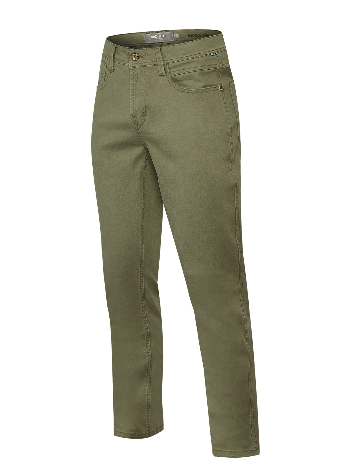 Jeans Algodón Hombre Baycolor Verde Rockford