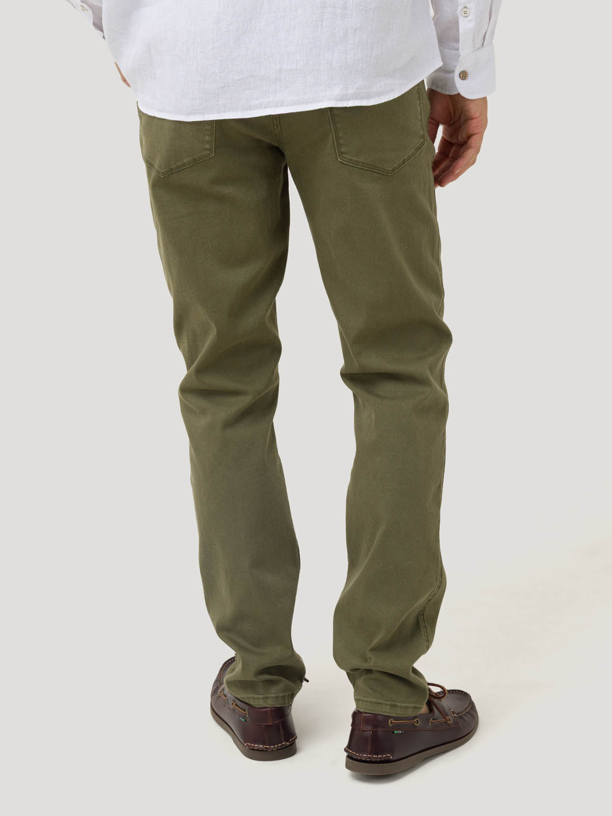 Jeans Algodón Hombre Baycolor Verde Rockford