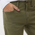 Jeans Algodón Hombre Baycolor Verde Rockford