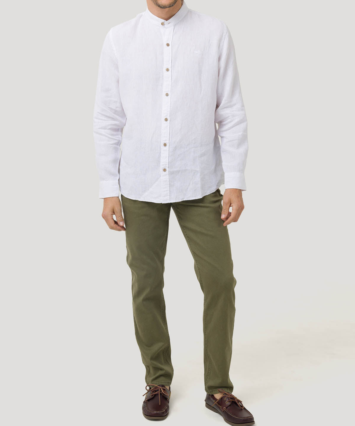 Jeans Algodón Hombre Baycolor Verde Rockford