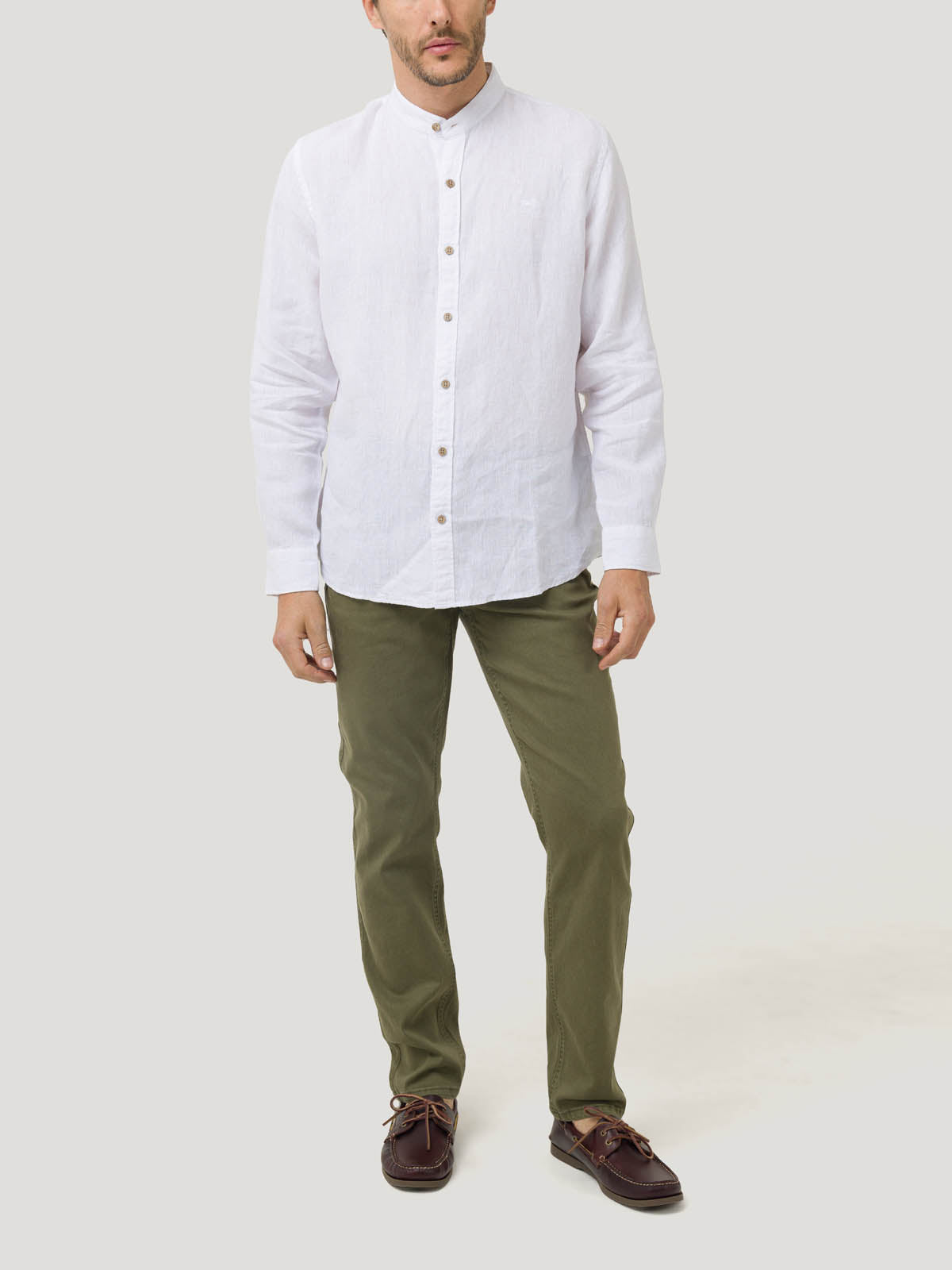 Jeans Algodón Hombre Baycolor Verde Rockford