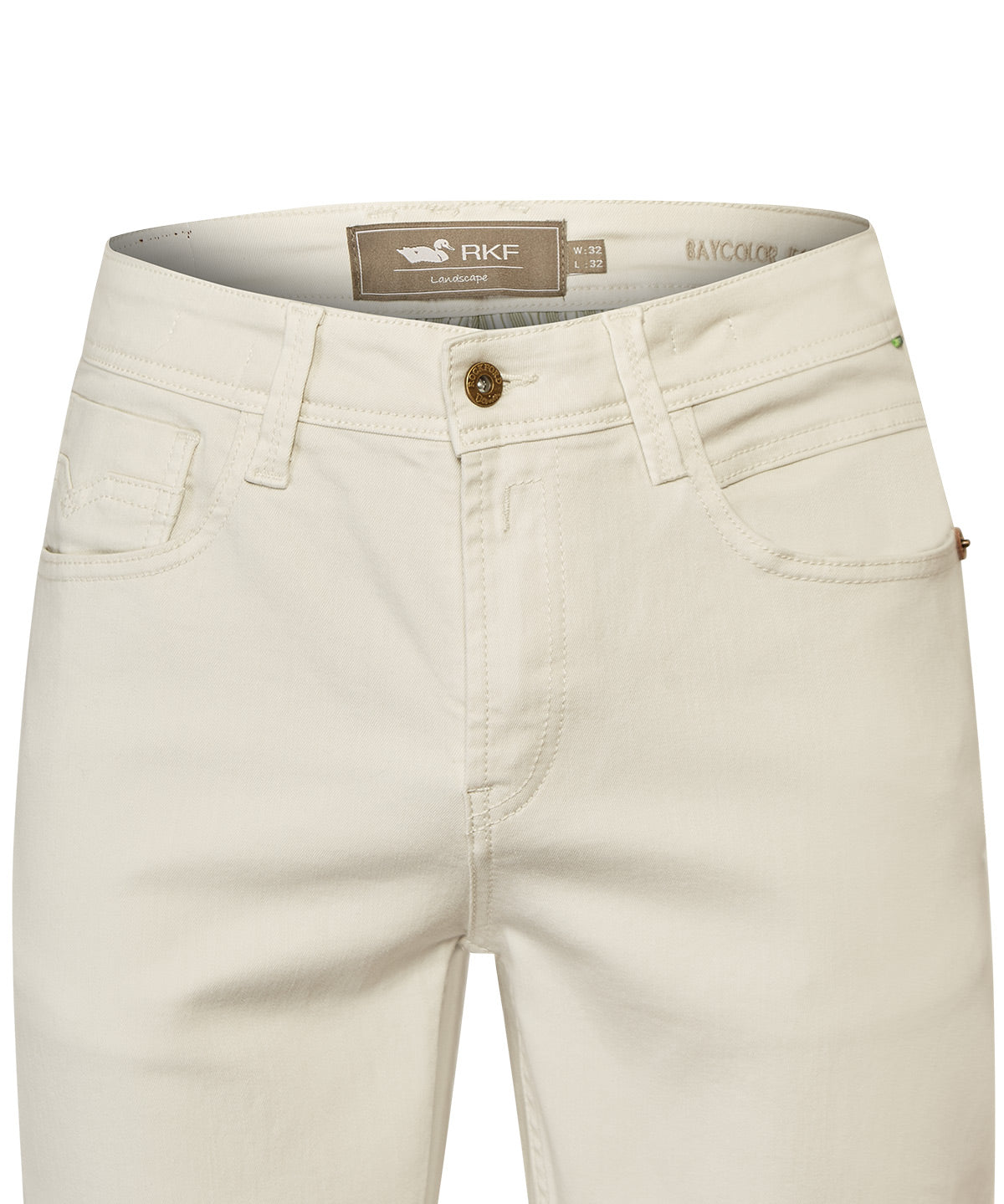 Jeans Algodón Hombre Baycolor Beige Rockford