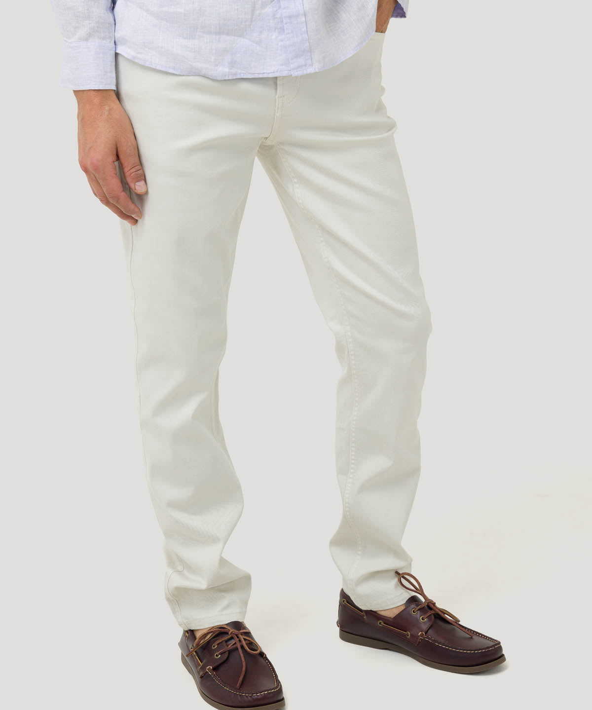 Jeans Algodón Hombre Baycolor Beige Rockford