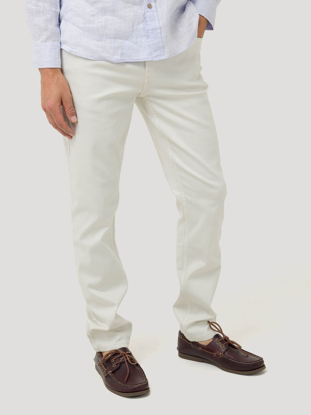 Jeans Algodón Hombre Baycolor Beige Rockford