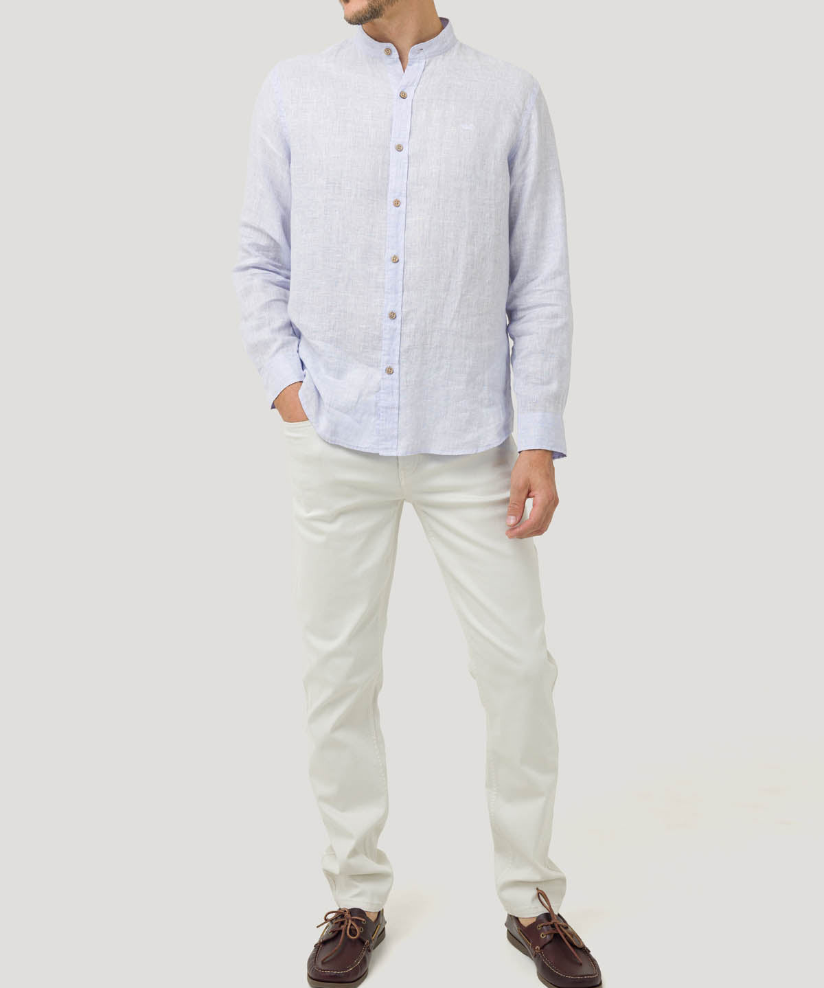Jeans Algodón Hombre Baycolor Beige Rockford