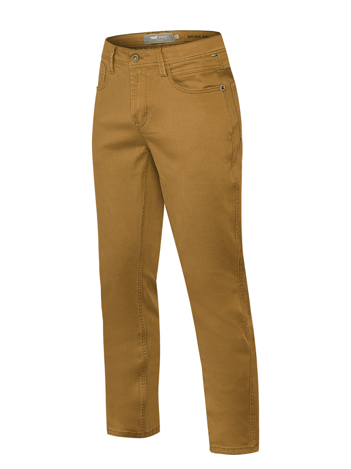 Jeans Algodón Hombre Baycolor Café Rockford