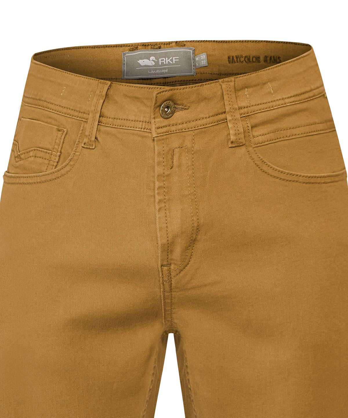 Jeans Algodón Hombre Baycolor Café Rockford