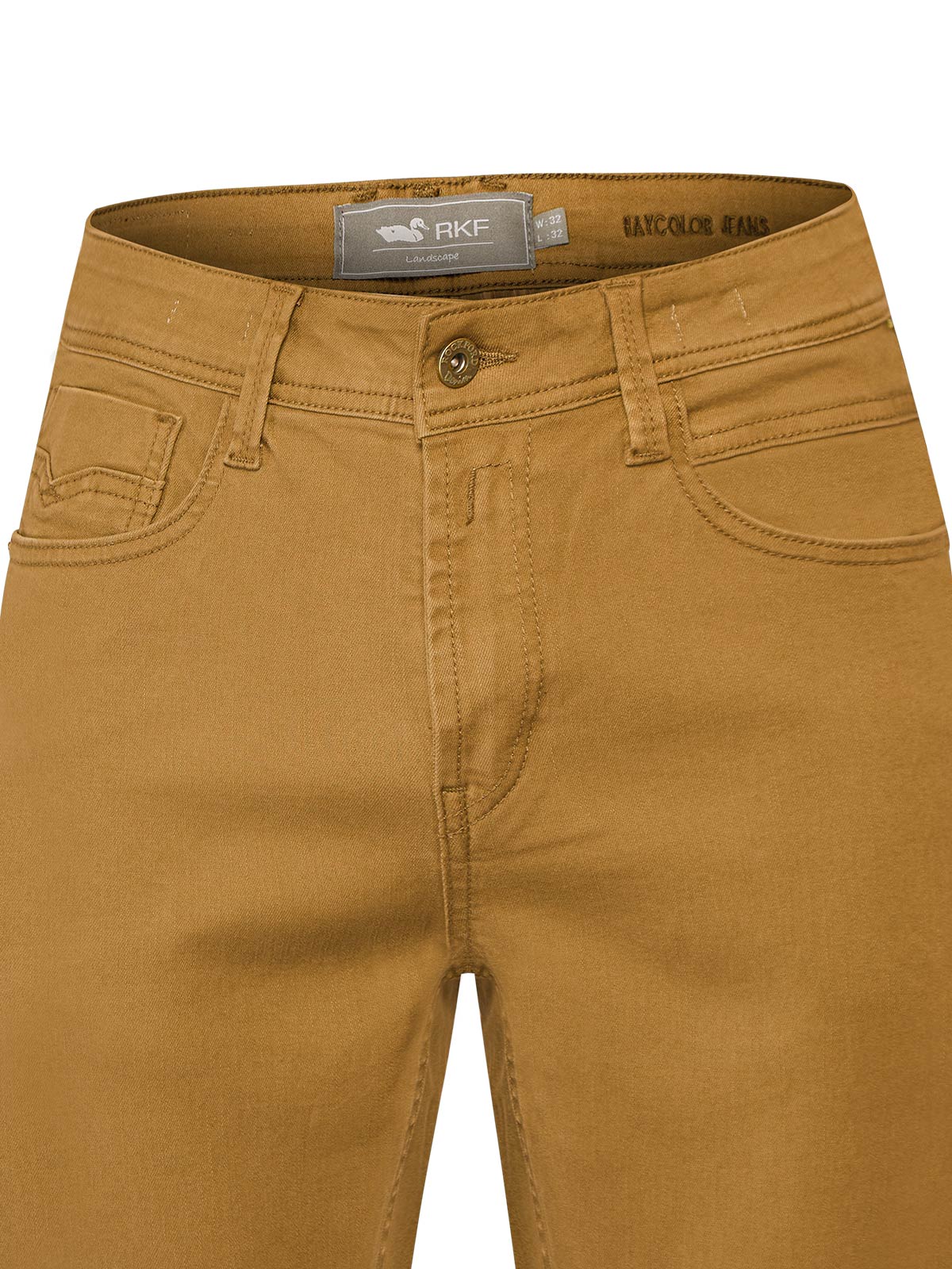 Jeans Algodón Hombre Baycolor Café Rockford