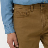 Jeans Algodón Hombre Baycolor Café Rockford