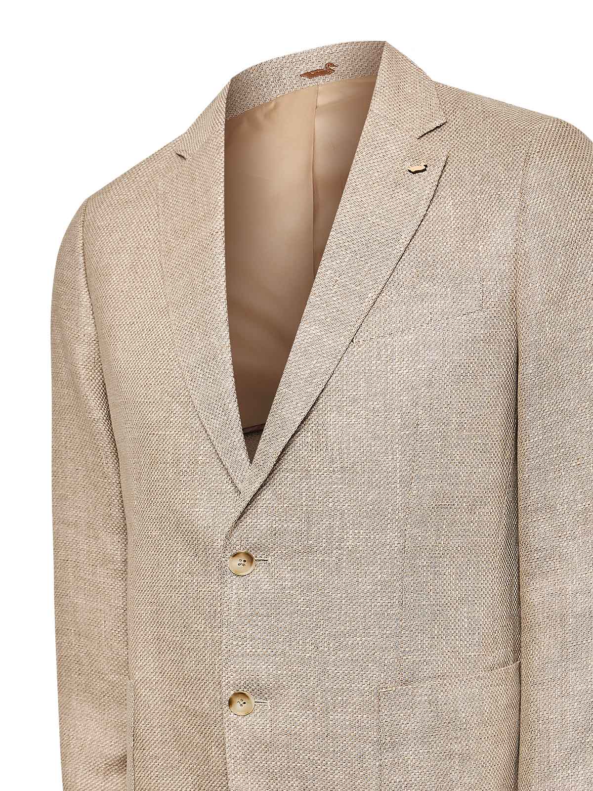 Chaqueta Lino Hombre Salento Café Rockford