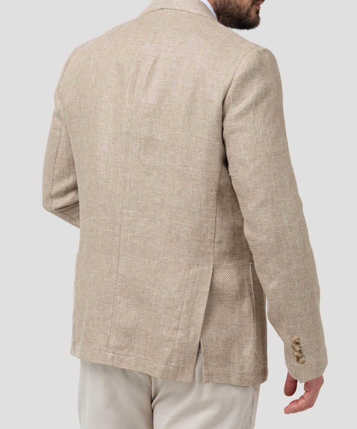 Chaqueta Lino Hombre Salento Café Rockford