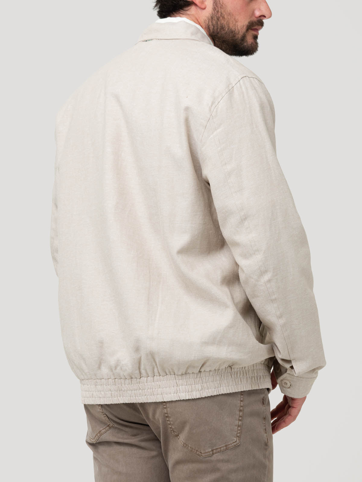 Chaqueta Lino Hombre Verona Beige Rockford