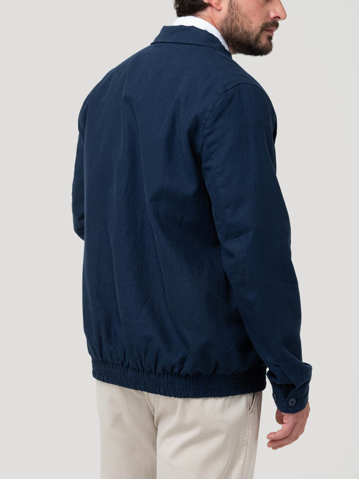 Chaqueta Lino Hombre Verona Azul Rockford