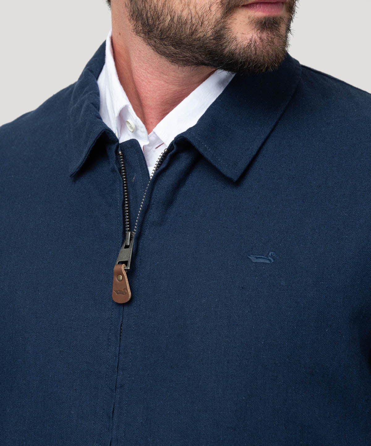 Chaqueta Lino Hombre Verona Azul Rockford