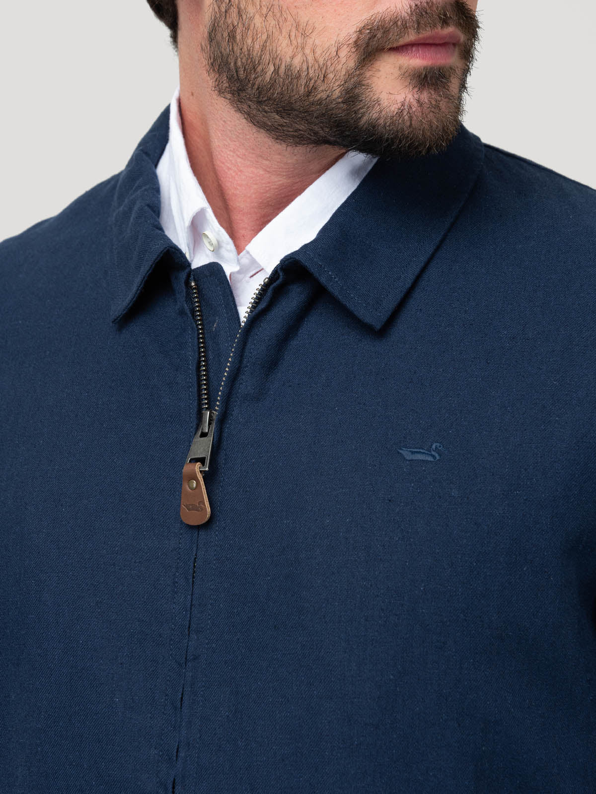 Chaqueta Lino Hombre Verona Azul Rockford