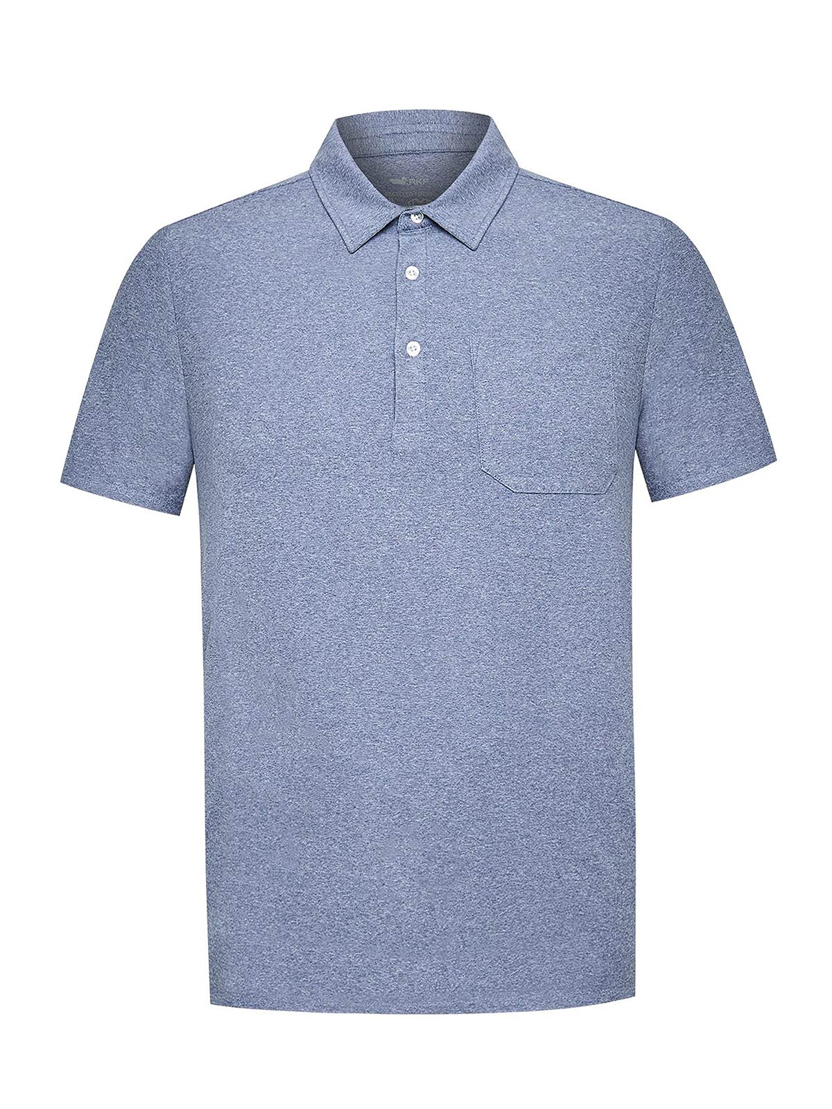 Polera Fibras Recicladas Hombre Trento Azul Rockford