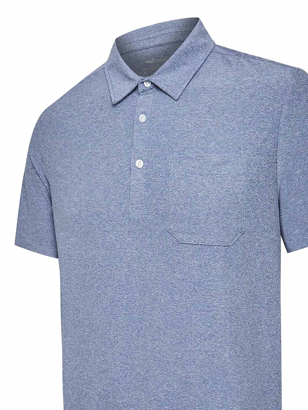 Polera Fibras Recicladas Hombre Trento Azul Rockford