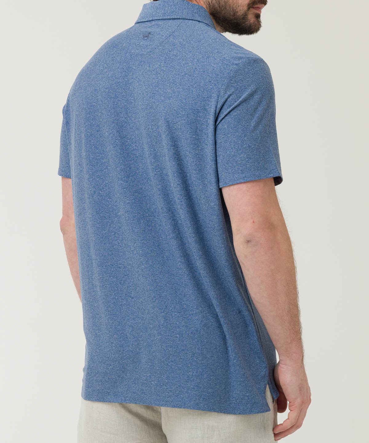 Polera Fibras Recicladas Hombre Trento Azul Rockford