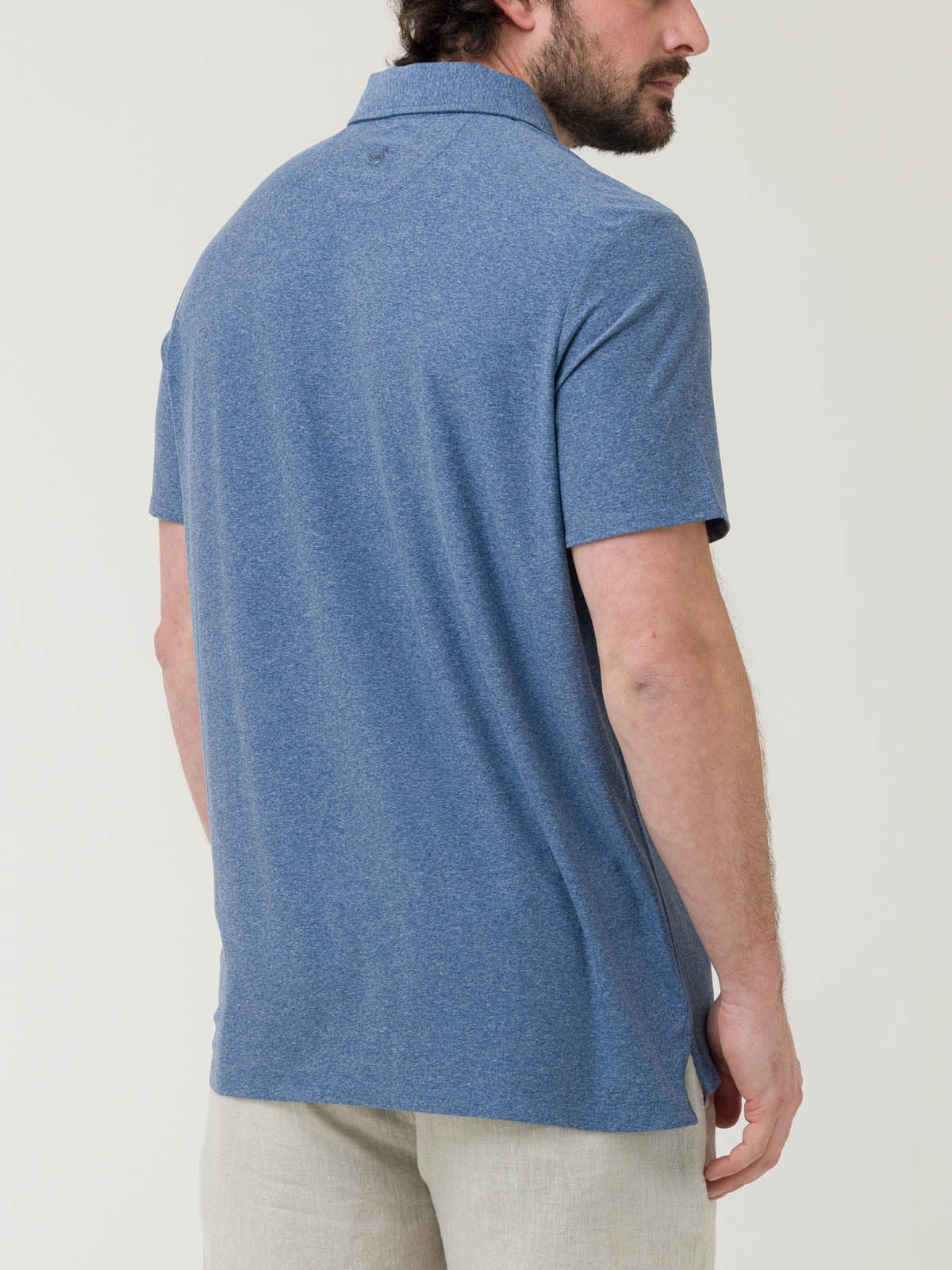 Polera Fibras Recicladas Hombre Trento Azul Rockford