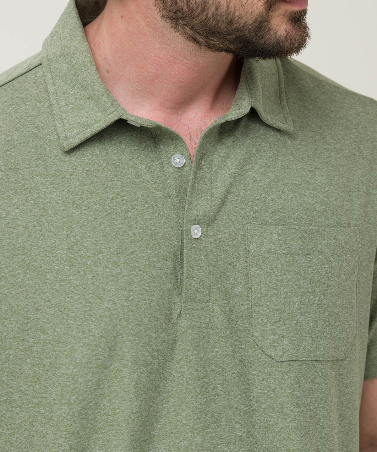 Polera Fibras Recicladas Hombre Trento Verde Rockford