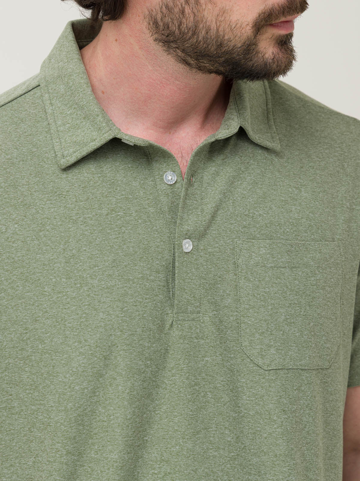 Polera Fibras Recicladas Hombre Trento Verde Rockford