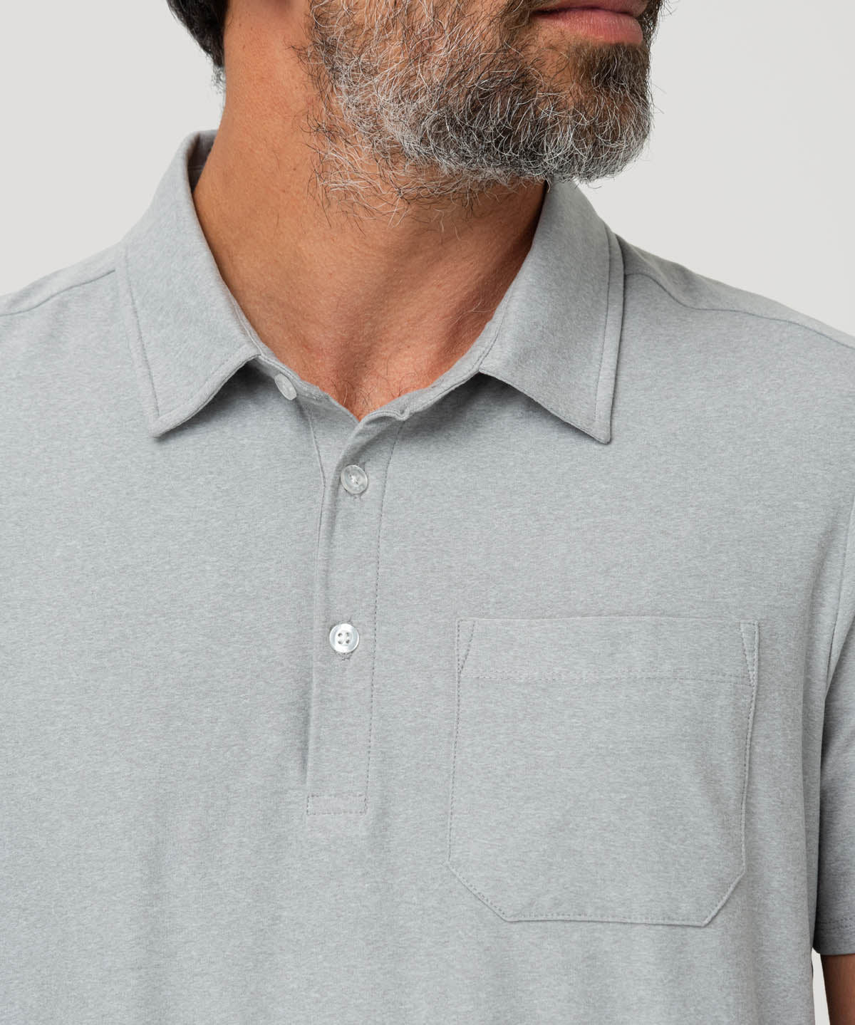 Polera Fibras Recicladas Hombre Trento Gris Rockford