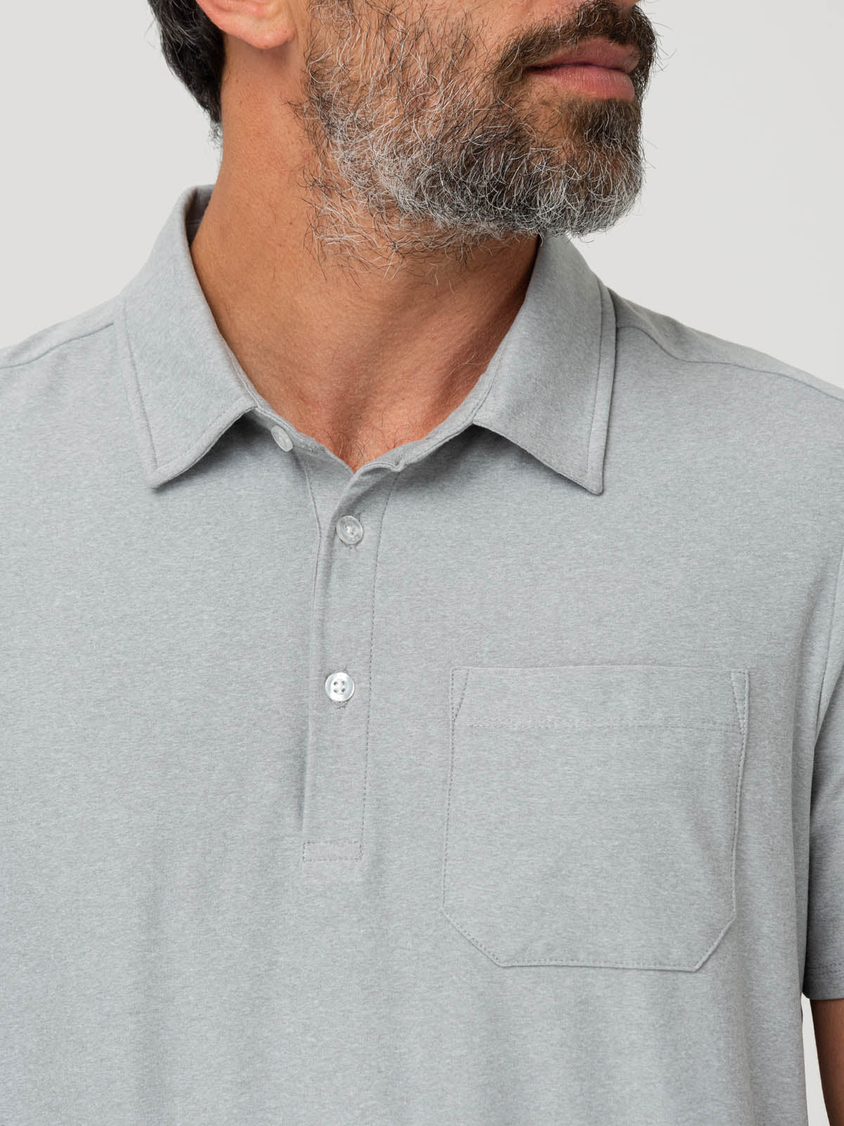 Polera Fibras Recicladas Hombre Trento Gris Rockford