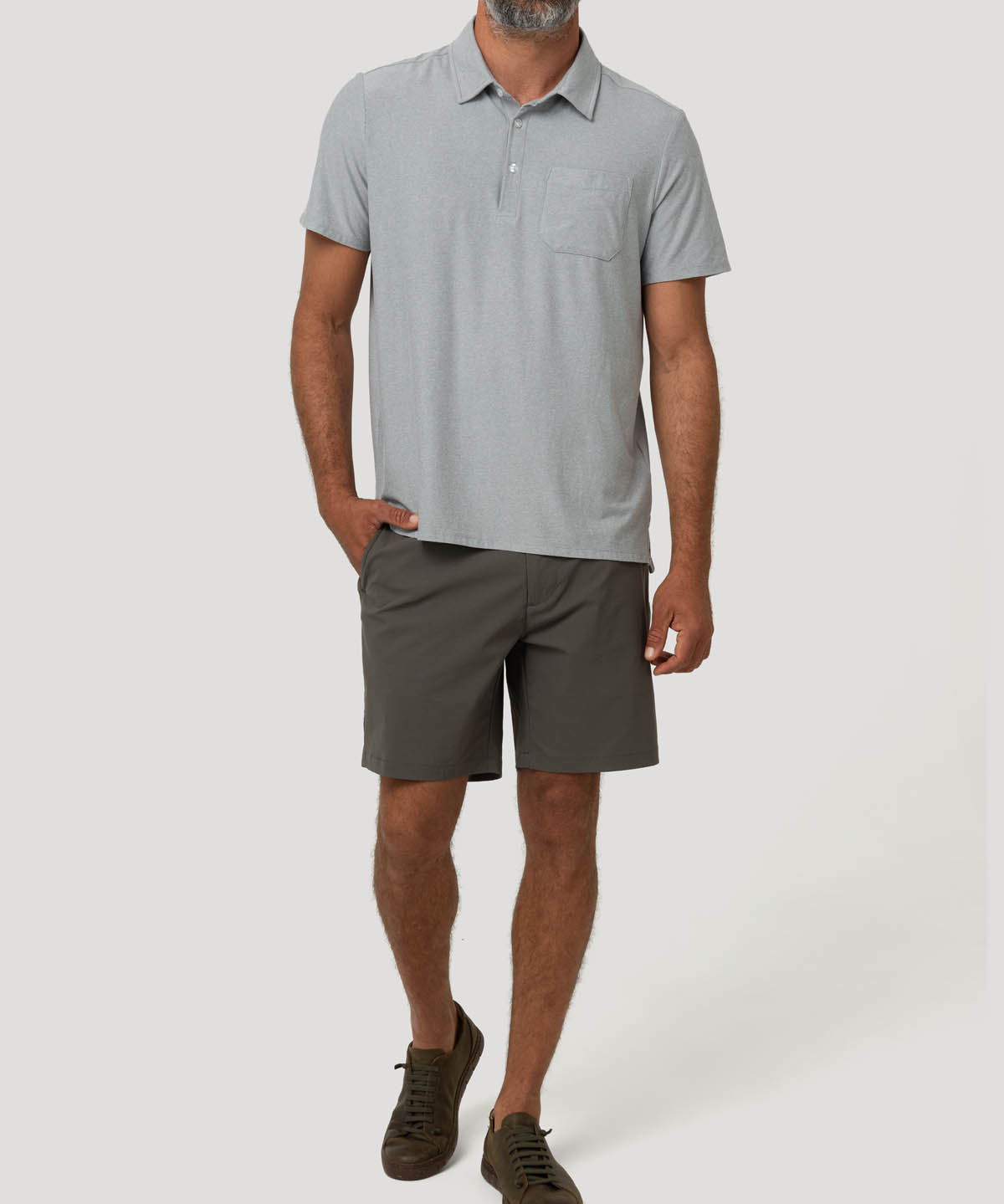 Polera Fibras Recicladas Hombre Trento Gris Rockford