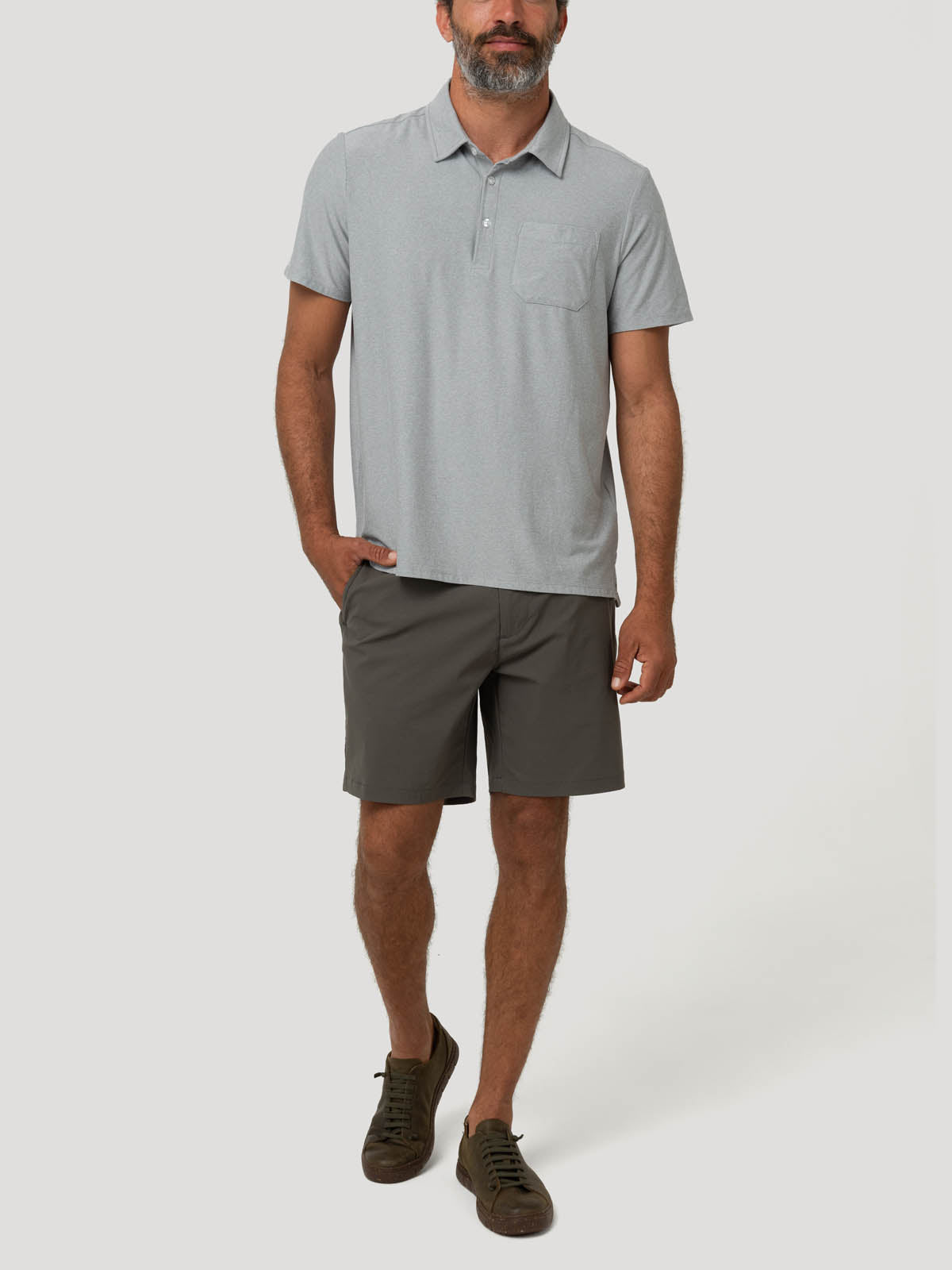 Polera Fibras Recicladas Hombre Trento Gris Rockford