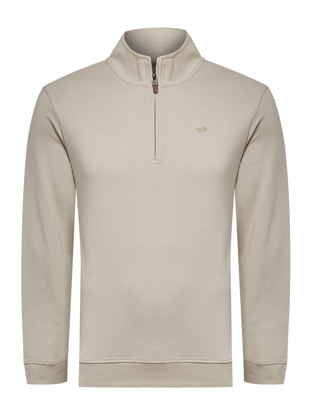Polerón Algodón Pima Hombre Rimistripe Beige Rockford