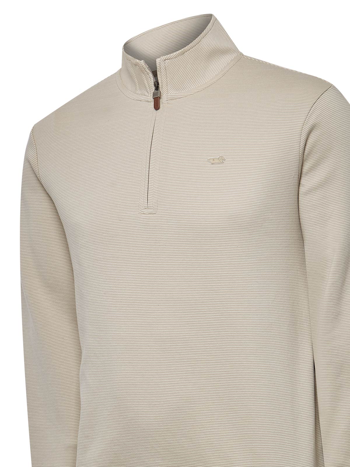 Polerón Algodón Pima Hombre Rimistripe Beige Rockford