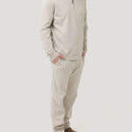 Polerón Algodón Pima Hombre Rimistripe Beige Rockford