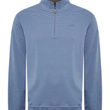 Polerón Algodón Pima Hombre Rimistripe Azul Rockford