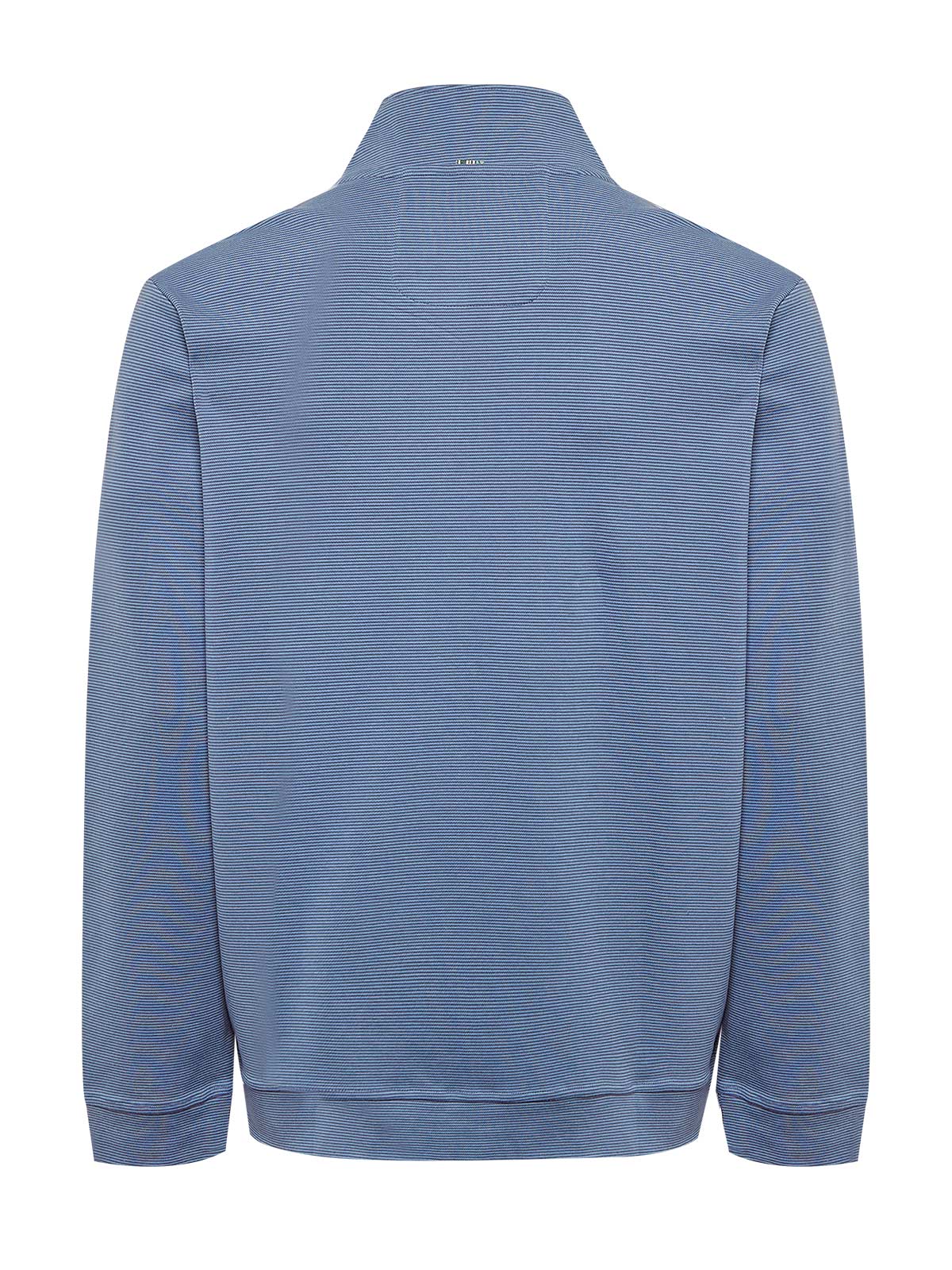 Polerón Algodón Pima Hombre Rimistripe Azul Rockford