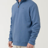 Polerón Algodón Pima Hombre Rimistripe Azul Rockford