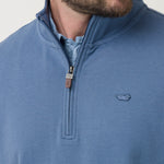Polerón Algodón Pima Hombre Rimistripe Azul Rockford