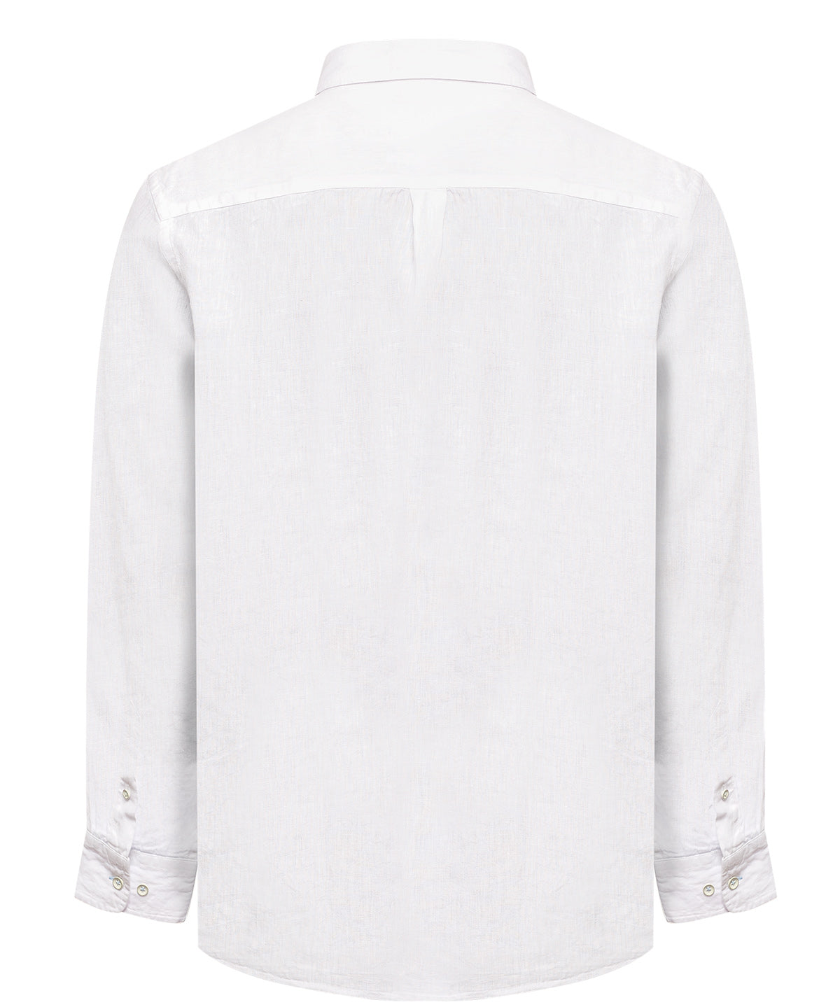Camisa Lino Orgánico Hombre Linentex Blanco Rockford