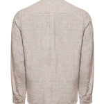 Camisa Lino Orgánico Hombre Linentex Café Rockford