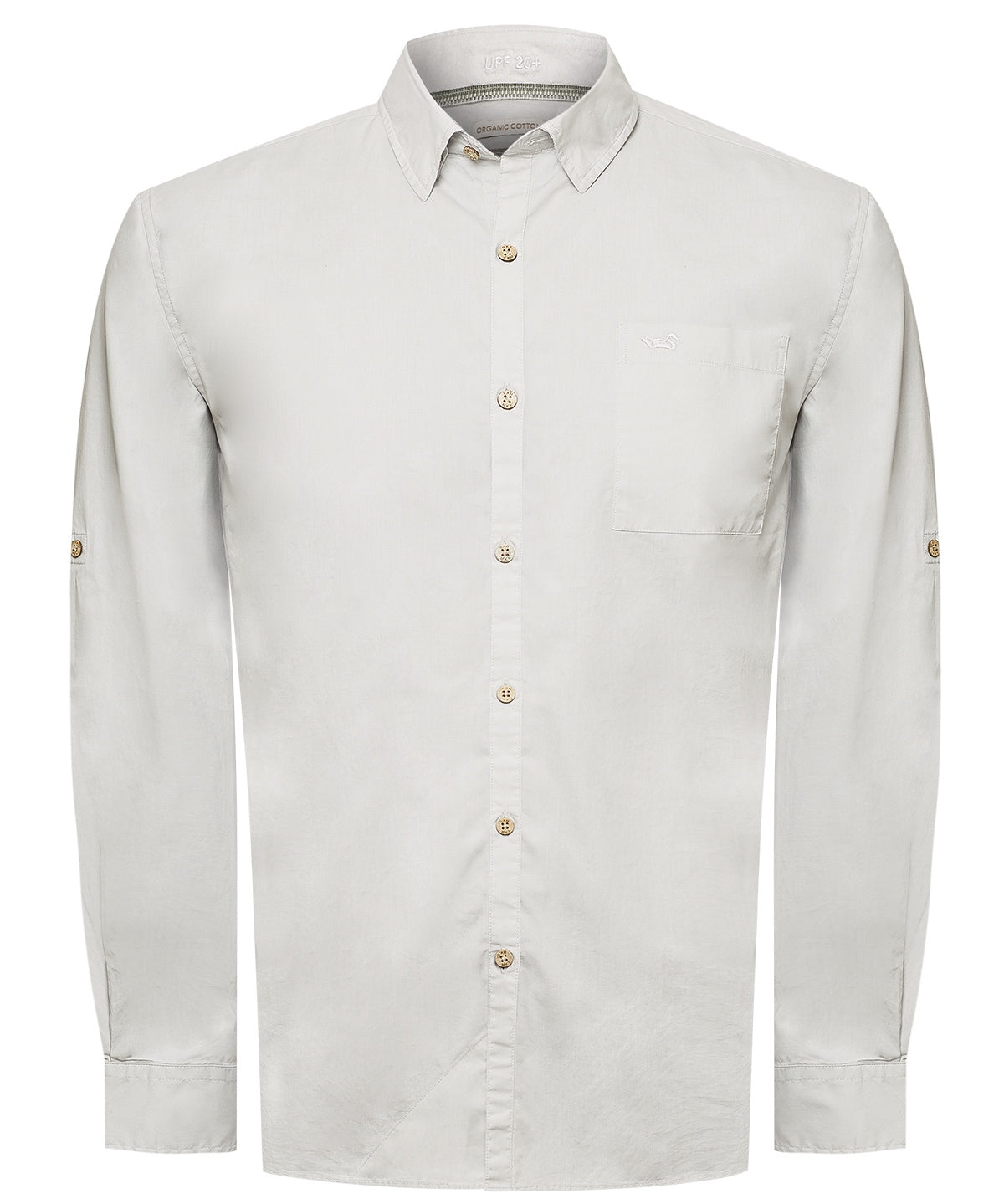 Camisa Algodón Orgánico Hombre Galiton Gris Rockford