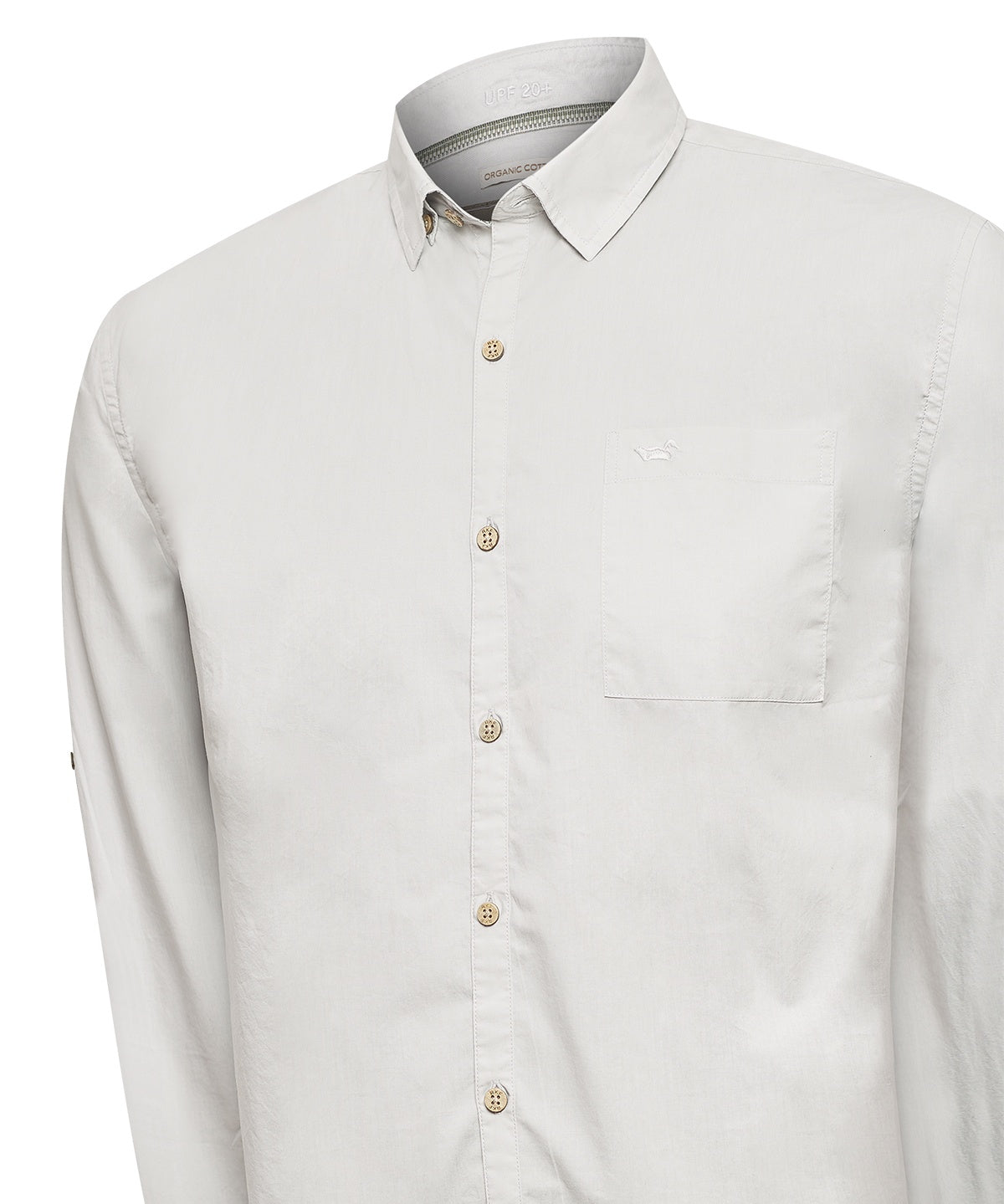 Camisa Algodón Orgánico Hombre Galiton Gris Rockford