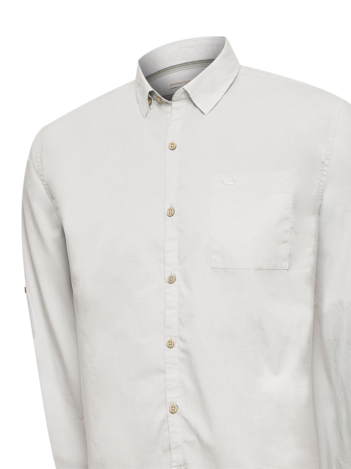 Camisa Algodón Orgánico Hombre Galiton Gris Rockford