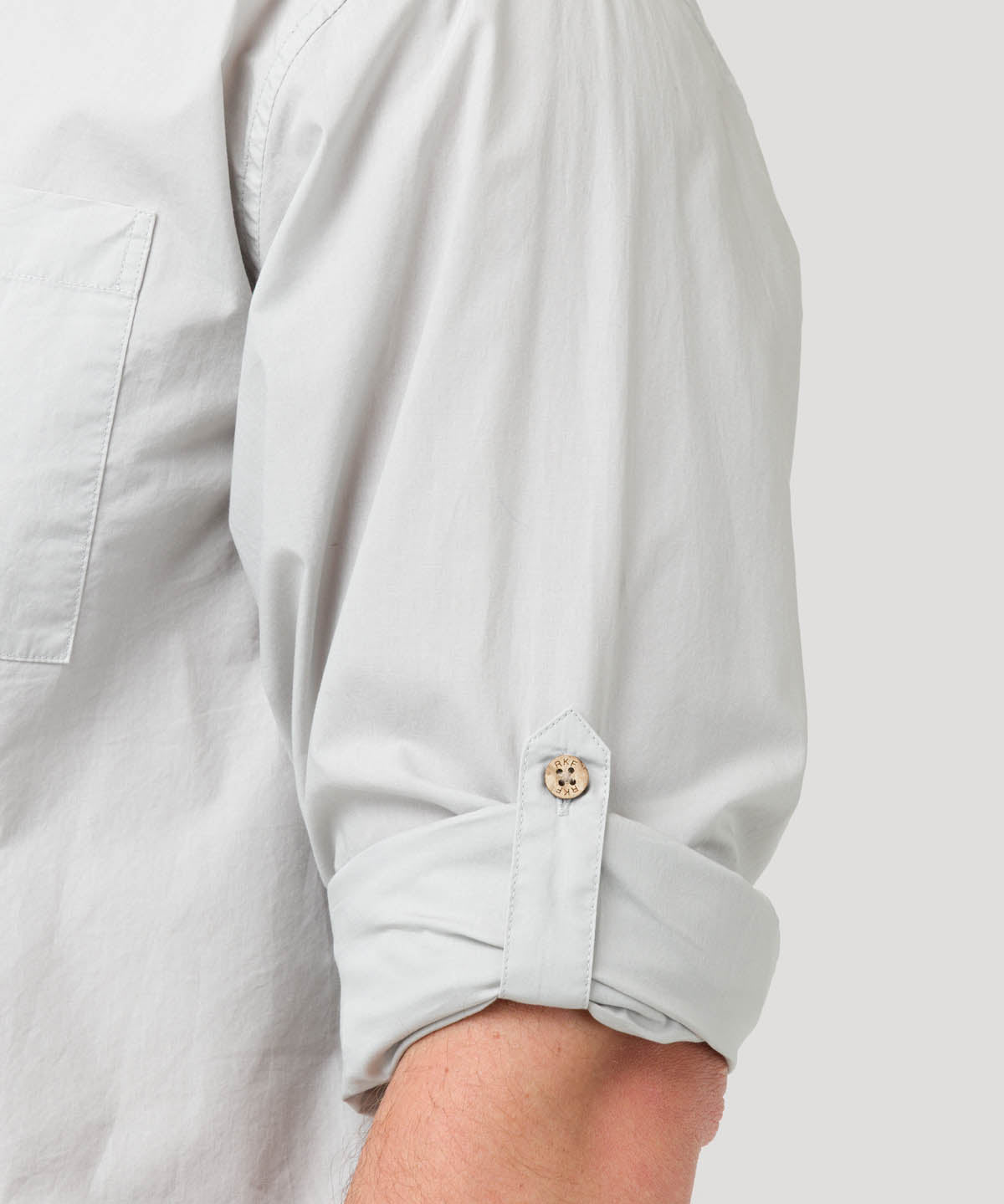 Camisa Algodón Orgánico Hombre Galiton Gris Rockford