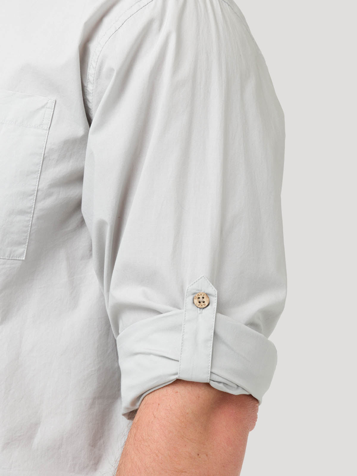 Camisa Algodón Orgánico Hombre Galiton Gris Rockford