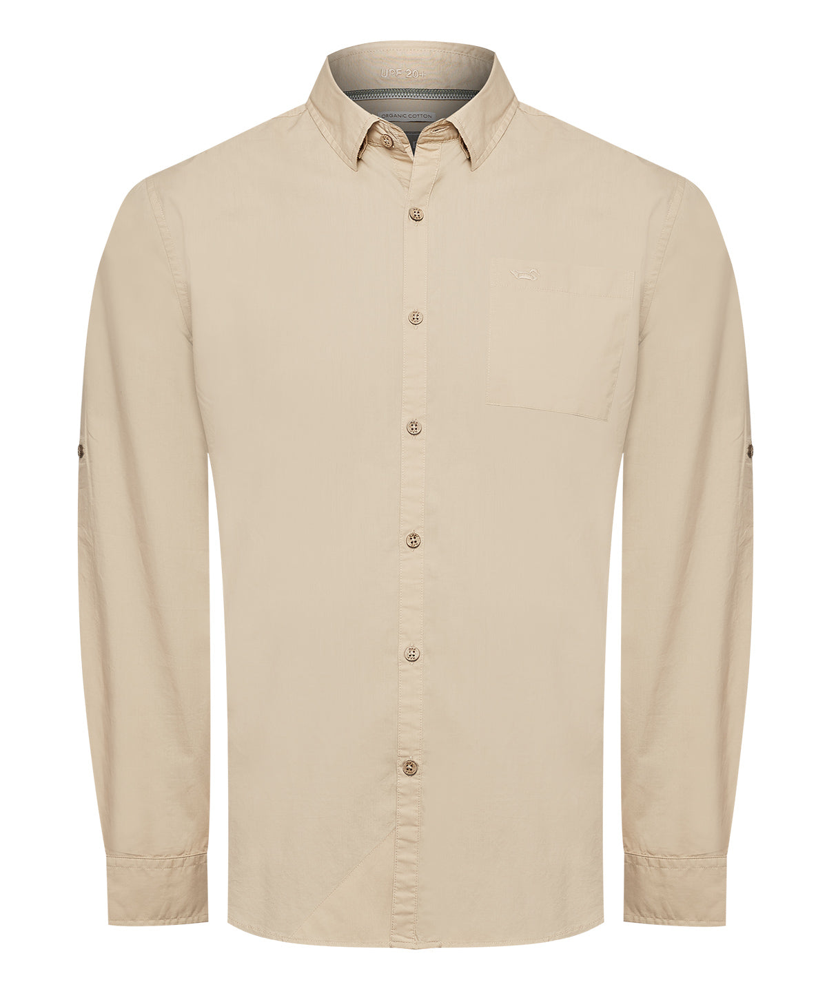 Camisa Algodón Orgánico Hombre Galiton Café Rockford