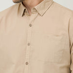 Camisa Algodón Orgánico Hombre Galiton Café Rockford