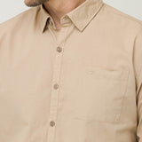 Camisa Algodón Orgánico Hombre Galiton Café Rockford
