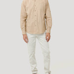 Camisa Algodón Orgánico Hombre Galiton Café Rockford