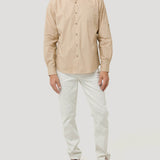 Camisa Algodón Orgánico Hombre Galiton Café Rockford
