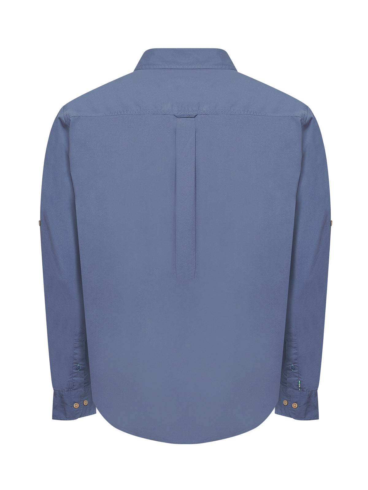 Camisa Algodón Orgánico Hombre Galiton Azul Rockford